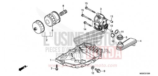OIL PAN/OIL PUMP NC700DD de 2013